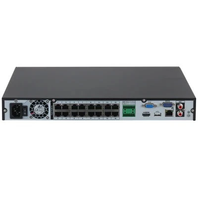 Grabador NVR Dahua 16CH 16 PoE 2HDD 20TB C/U. SMD Plus. Audio. Alarma - DHI-NVR4216-16P-4KS3