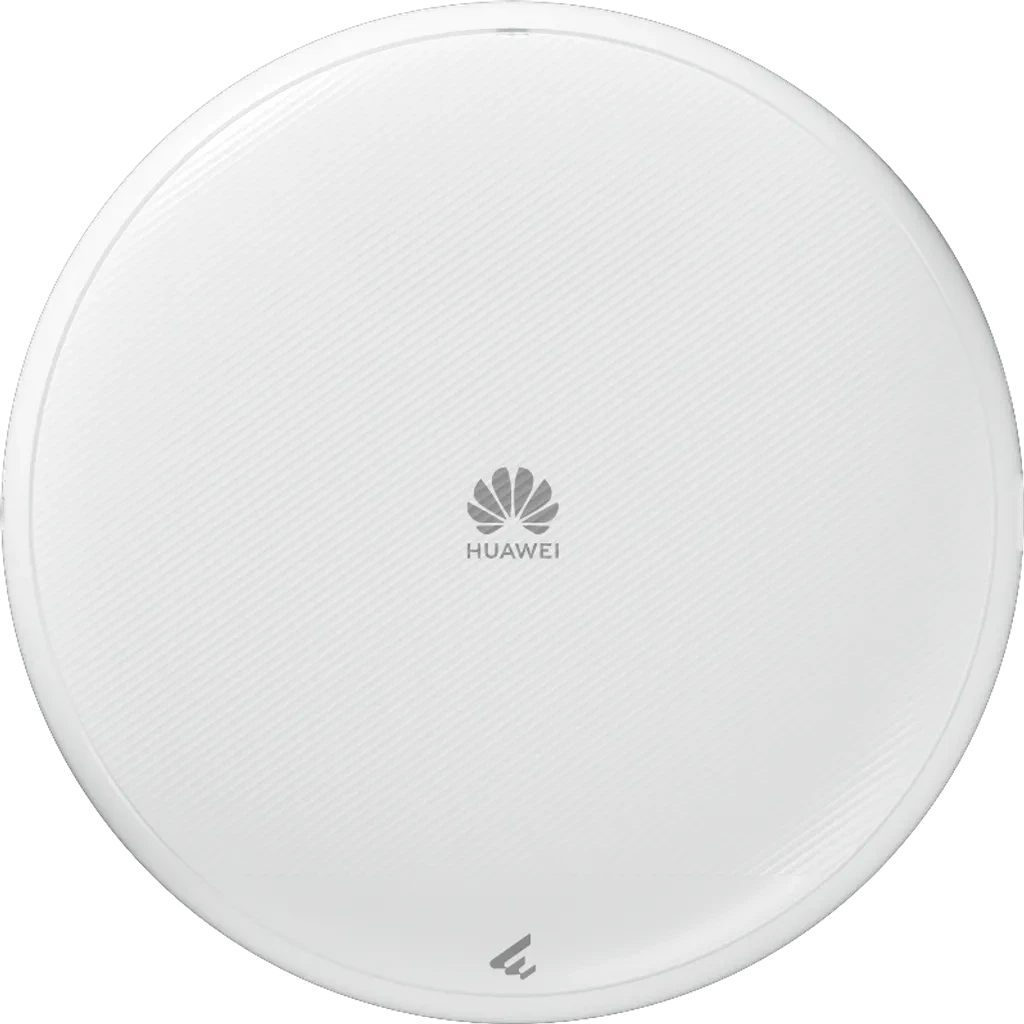 AP673. AP Huawei eKit Wifi 7 con velocidad de 13.66 Gbps cuenta con 3 bandas recomendado para 300 usuarios concurrentes cuenta con 1 puertos de hasta 5Gbps 1 puerto 1Gbps alcance optimo de 40