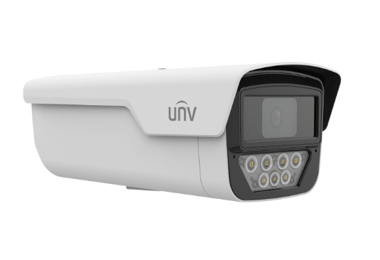 Cámara IP UNV  POE Bala IPC245LP-ADF40KC-WP 5MP 2.8mm Color WISE ISP 50m IP67 Microfono y Altavoz int