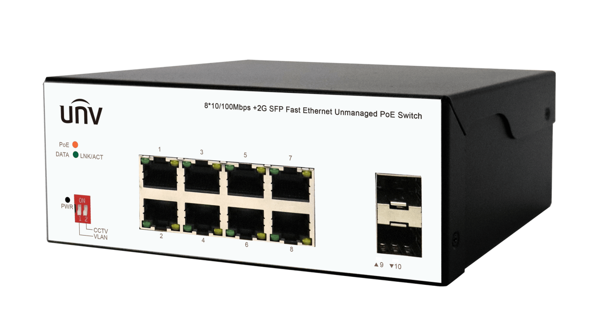 Switch POE UNV  Industrial ISW2000-4T2GP-POE-IN 4*10/100Mbps POE 2*1000Mbps SFP No administrable